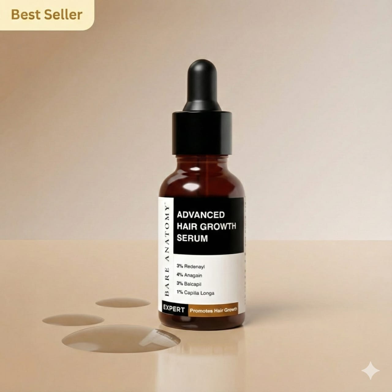 Advanced Hair Growth Serum. with Redensyl, Rosemary, Rice Water (30ml)                                                   ⭐4.8 | 1.2K Reviews