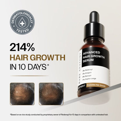Advanced Hair Growth Serum. with Redensyl, Rosemary, Rice Water (30ml)                                                   ⭐4.8 | 1.2K Reviews