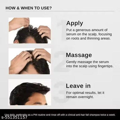 Advanced Hair Growth Serum. with Redensyl, Rosemary, Rice Water (30ml)                                                   ⭐4.8 | 1.2K Reviews